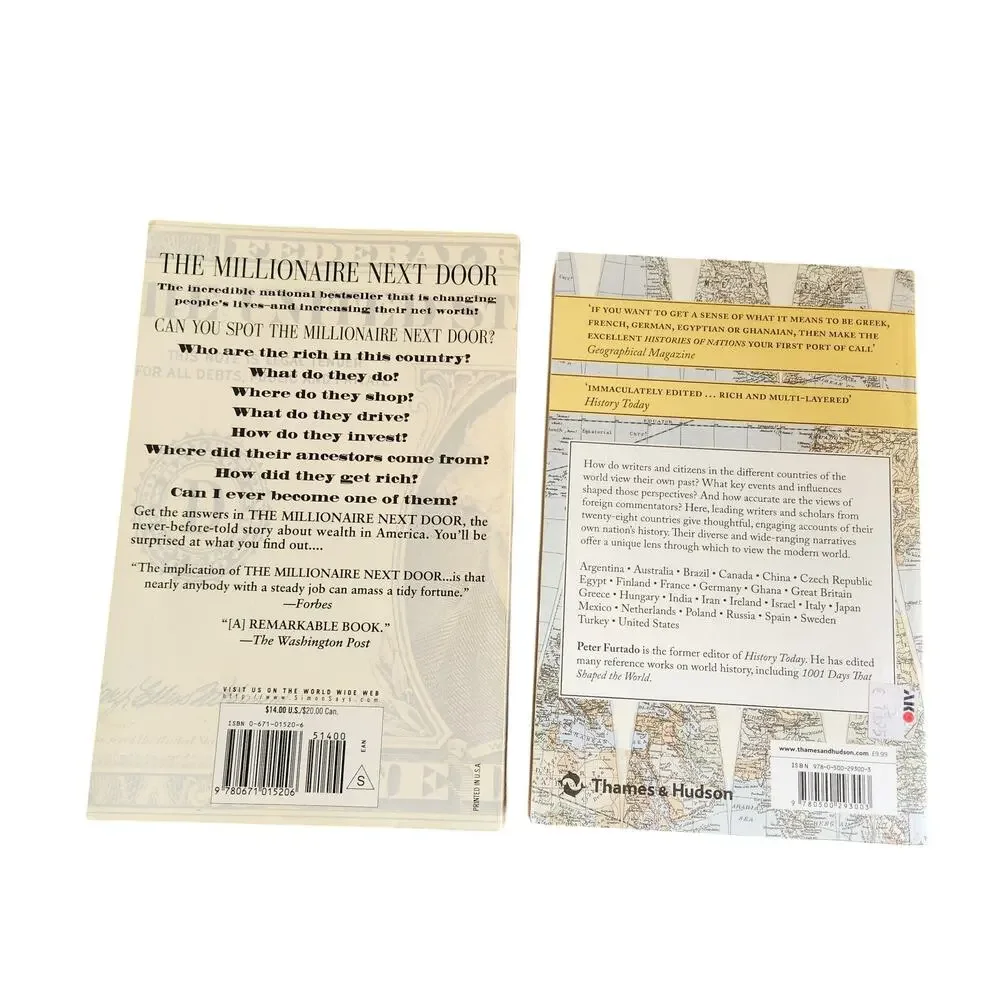 Lot Of 2 Paperback Educational Wealth & History Non-Fiction Books Bundle Set
